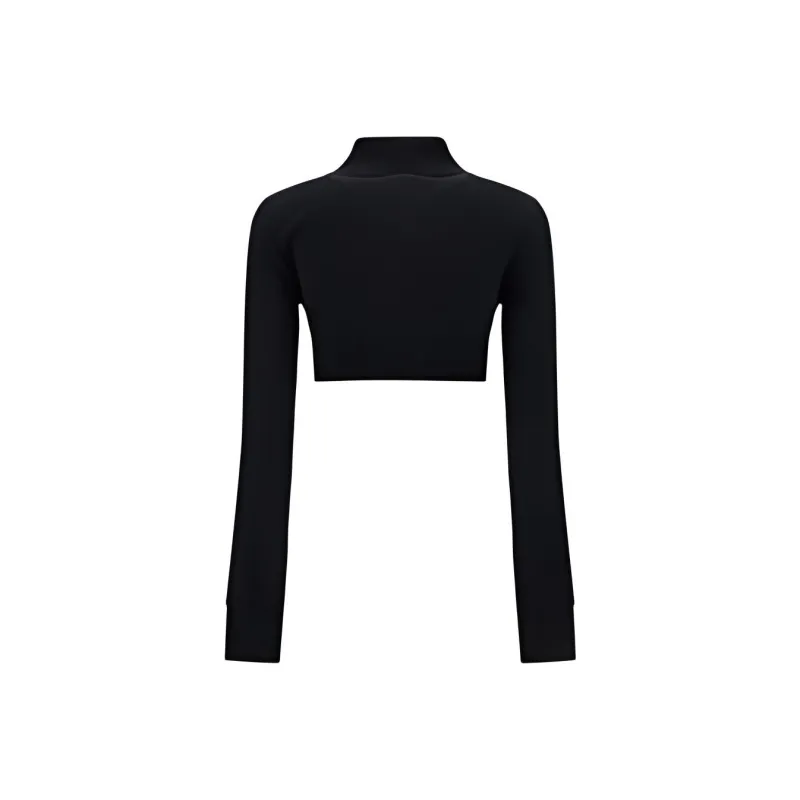 Courrèges Short Tracksuit Jacket 'Black'-1