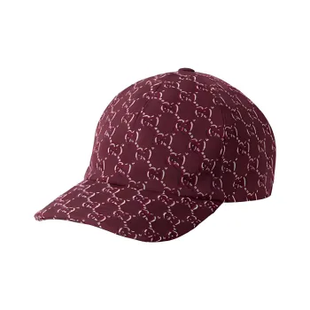GUCCI Canvas Baseball Caps Men's Red