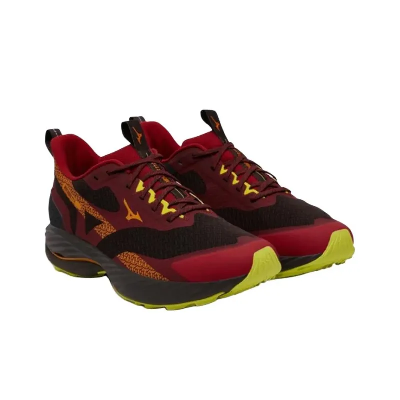 Mizuno Wave Rider TT 2 Anti Slip Wear Resistant Low Top Running Shoes Men's Red-2