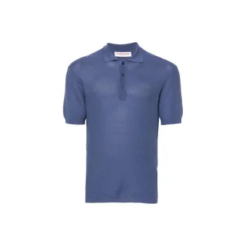 Orlebar Brown Maranon Honeycomb Polo Shirt