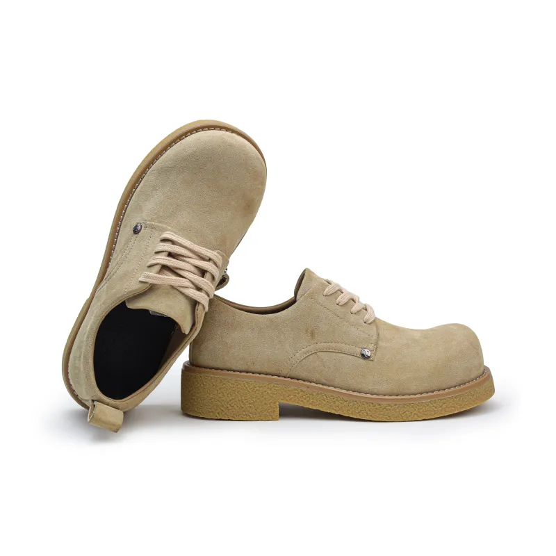 Rummaden Anti Slip And Wear Resistant Lightweight Low Top Casual Shoes Unisex Brown-3