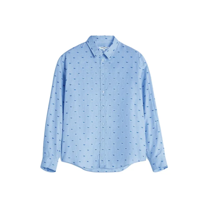 Maison Kitsuné Profile Fox Casual Striped Shirt-0