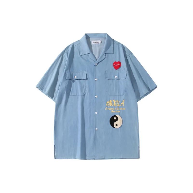 Gwola Shirts Unisex Light Blue-0