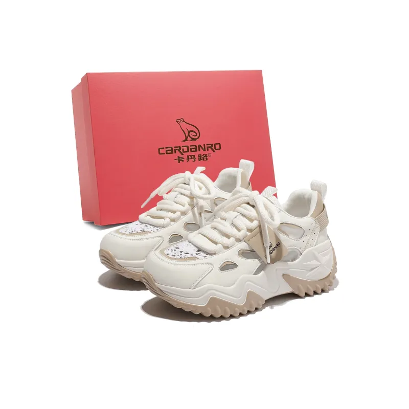 CARDANRO Multicolor Cut Out Mesh Chunky Sneakers Women's-5