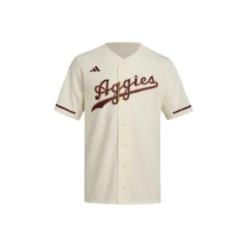 Adidas Free Shipping With AdiClub Texas A&M Full Button Jersey