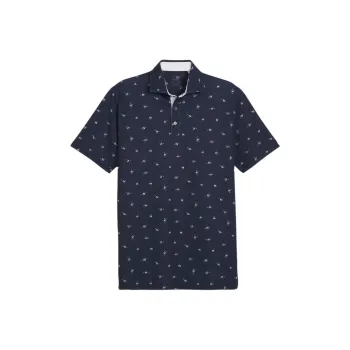 PUMA Polo Shirt Men's Dark Marine Blue
