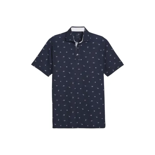 PUMA Polo Shirt Men's Dark Marine Blue