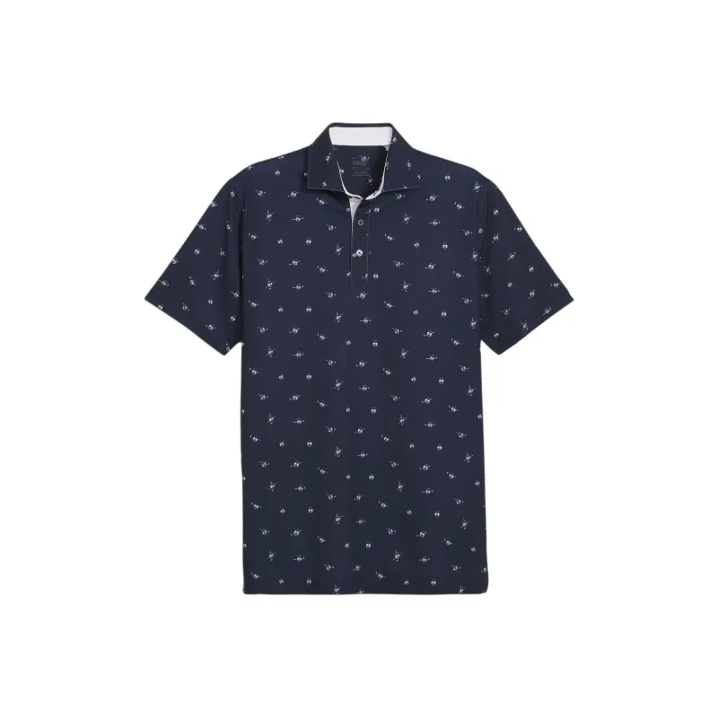 PUMA Polo Shirt Men's Dark Marine Blue-0