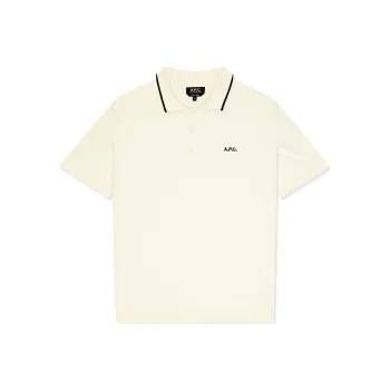 A.P.C Flynn Logo Embroidered Short Sleeved Polo Shirt