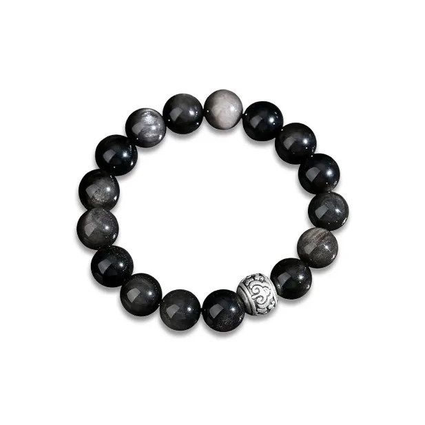 LuluCanaan Obsidian Bracelets Unisex-0