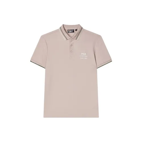 FILA Polo Shirt Men's Light Purple Red