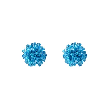 Peach Tea Zircon Earrings Women's
