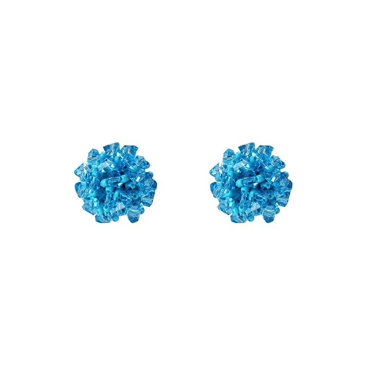 Peach Tea Zircon Earrings Women's-0