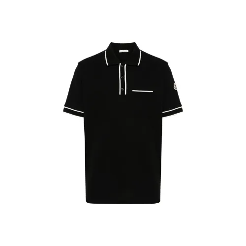 Moncler SS24 Polo Shirt Men's Black