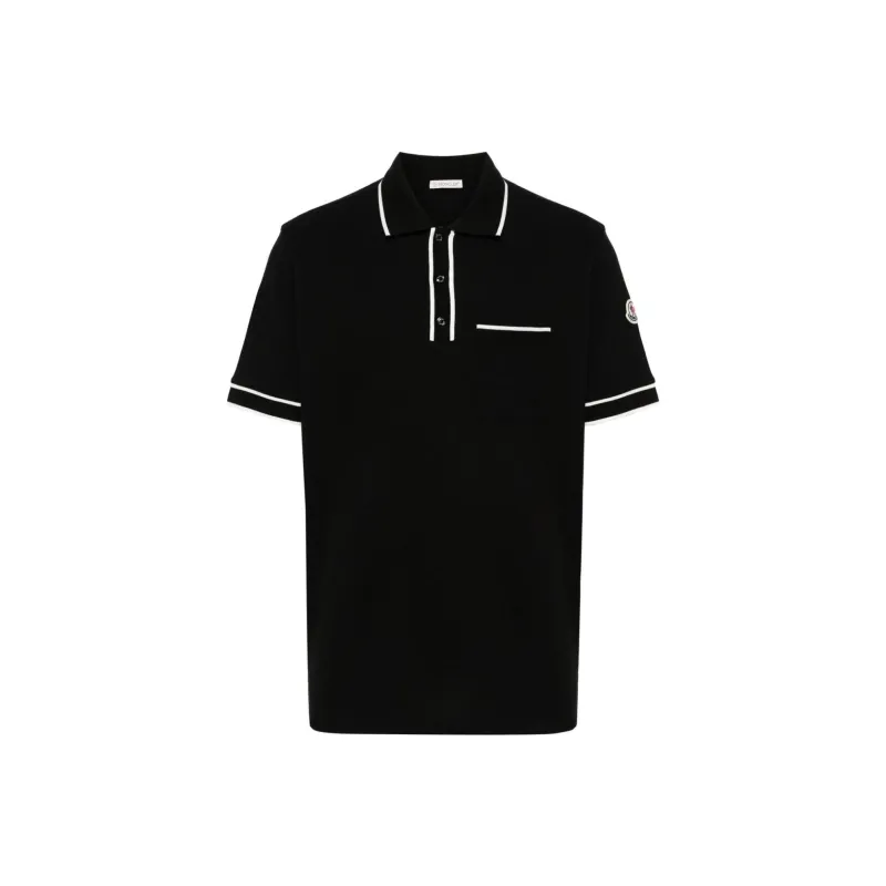 Moncler SS24 Polo Shirt Men's Black-0