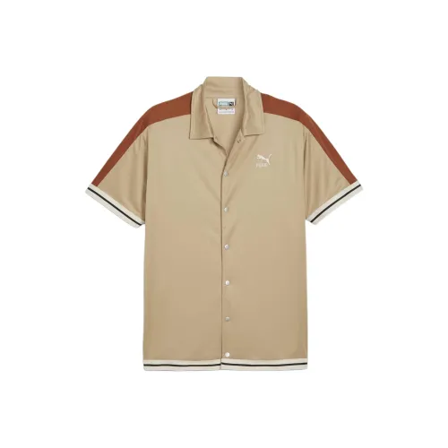 PUMA T7 Men's Shooting Shirt Polo Shirt Men's Khaki