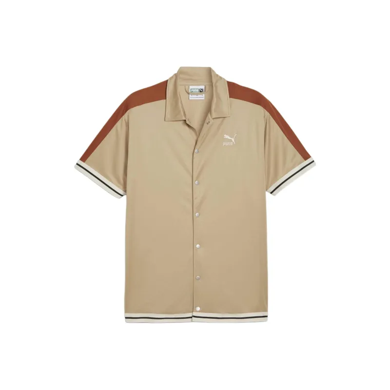 PUMA T7 Men's Shooting Shirt Polo Shirt Men's Khaki-0