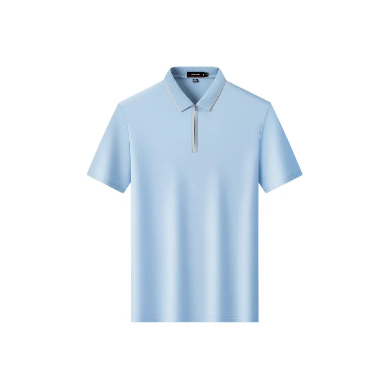 PIERRE CARDIN Polo Shirt Men's Light Sky Blue-0