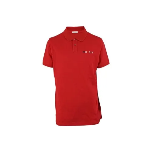 Moncler Polo Shirts Men Red