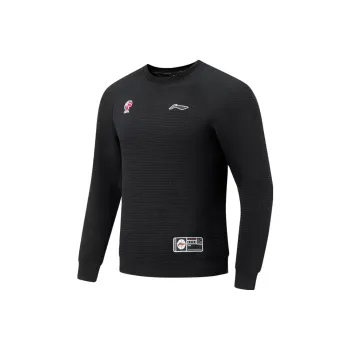 LiNing CBA Collection Professional Basketball Collection Sweatshirt Men's Black