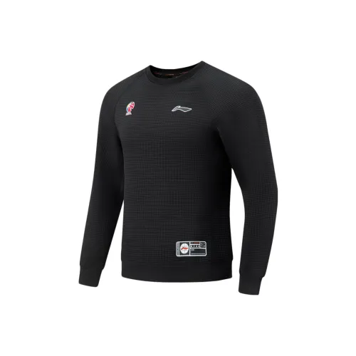 LiNing CBA Collection Professional Basketball Collection Sweatshirt Men's Black