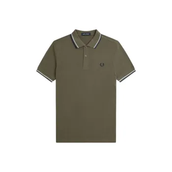 FRED PERRY Polo Shirt Men's Osmanthus Ring Green