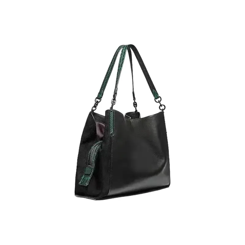 COACH Lori Leather Handbag, Crossbody Bag, Shoulder Bag Regular Women's Black-1