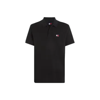 Tommy Hilfiger Badge Regular Fit Polo Shirt Men's Black