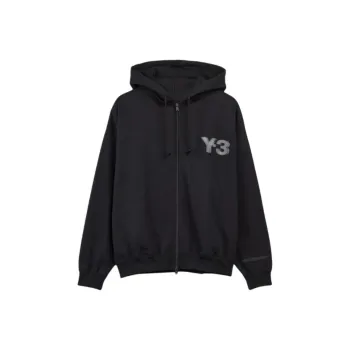 Adidas Free Shipping With AdiClub Y 3 Logo Zip Hoodie