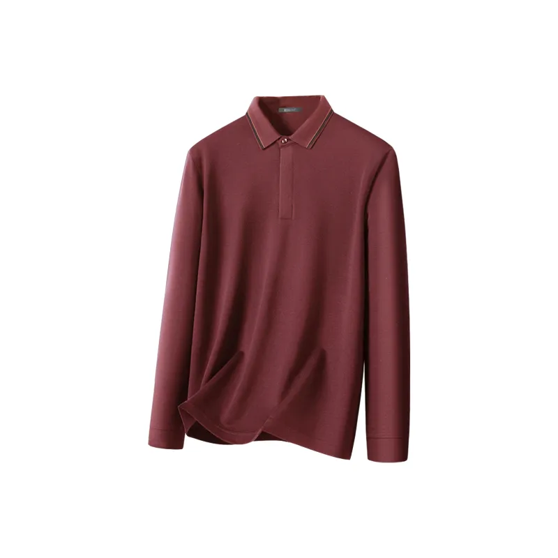 Red bean Polo Shirts Men-8