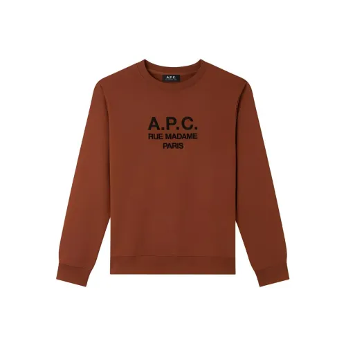 A.P.C FW24 Sweatshirt Men's Whiskey Brown