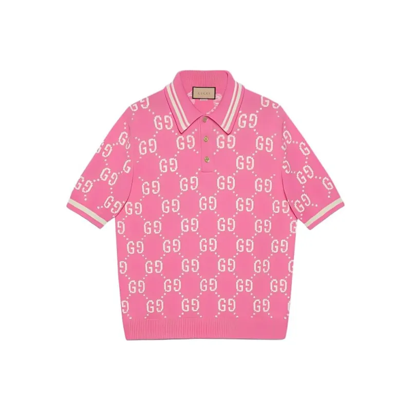 GUCCI Monogrammed Polo Shirt-0