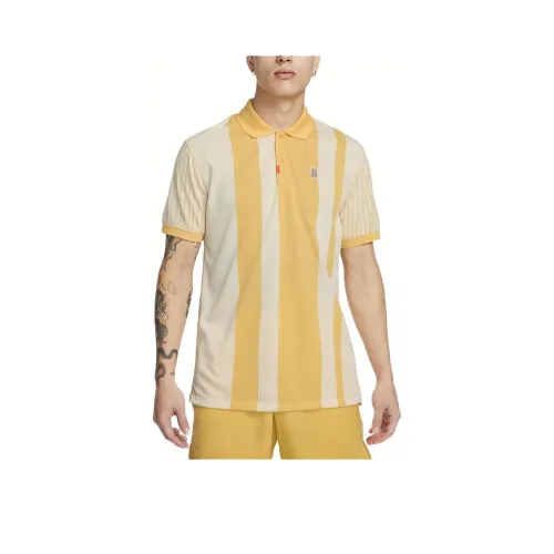 Nike The Polo Shirt Men's Yellow Jade Gold