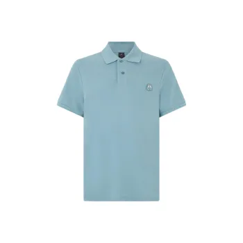 Moose Knuckles Polo Shirt Men's Ocean Blue