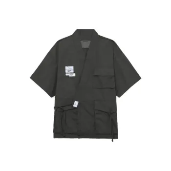 MUSIUM DIV Embroidered logo Short sleeve Jacket