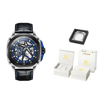 OLEVS Mechanical Movement Watch Men Blue Dial