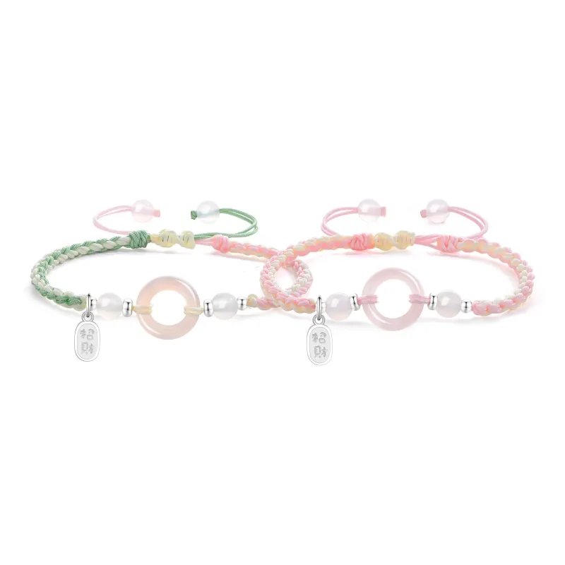 Lao Feng Xiang Chalcedony Bracelets Unisex-0