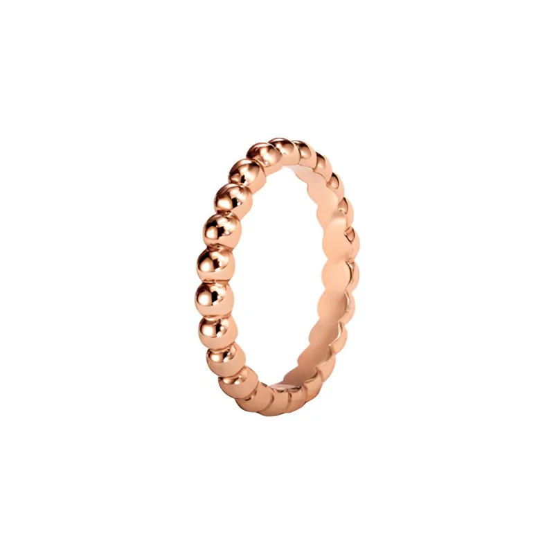 Van Cleef & Arpels Perlee Series 18K Rose Gold Rings Women's-3