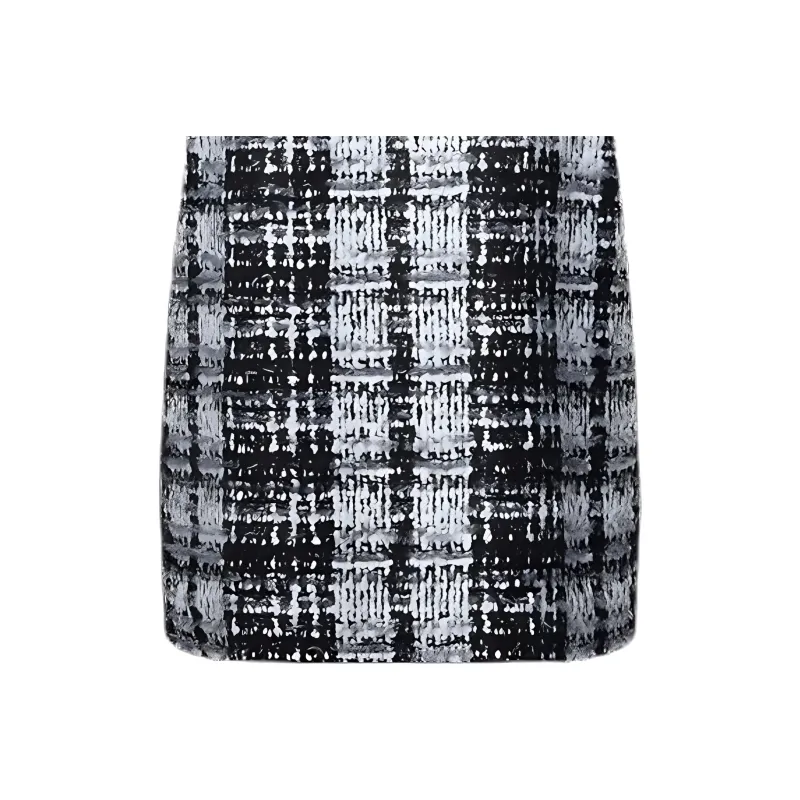 LOUIS VUITTON Graphic Tweed Short-Sleeved Dress-3