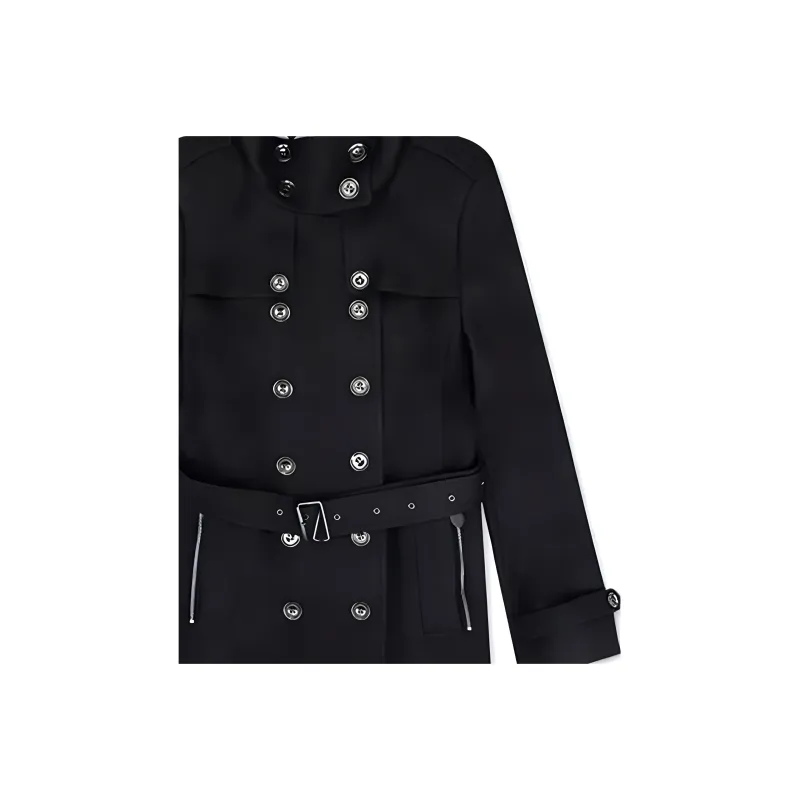 Burberry Velvet Jackets Women's Black-5