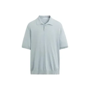ZARA Polo Shirts Men Sky Blue