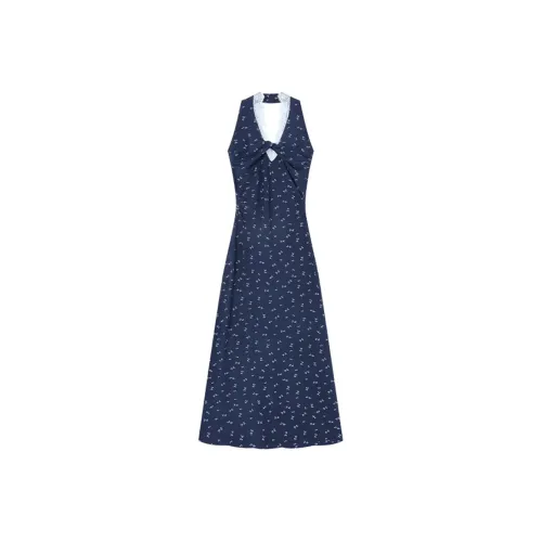 Pa33word Sleeveless Dress Style Women's Blue Single Item