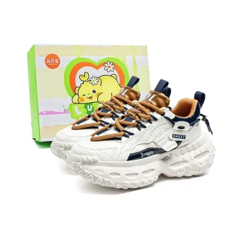 Budding Bear Anti Slip Wear Resistant Breathable Height Increasing Low Top Chunky Sneakers Men's