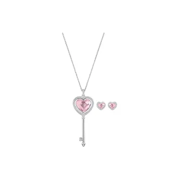 Swarovski Engaged Necklaces Women's Silver