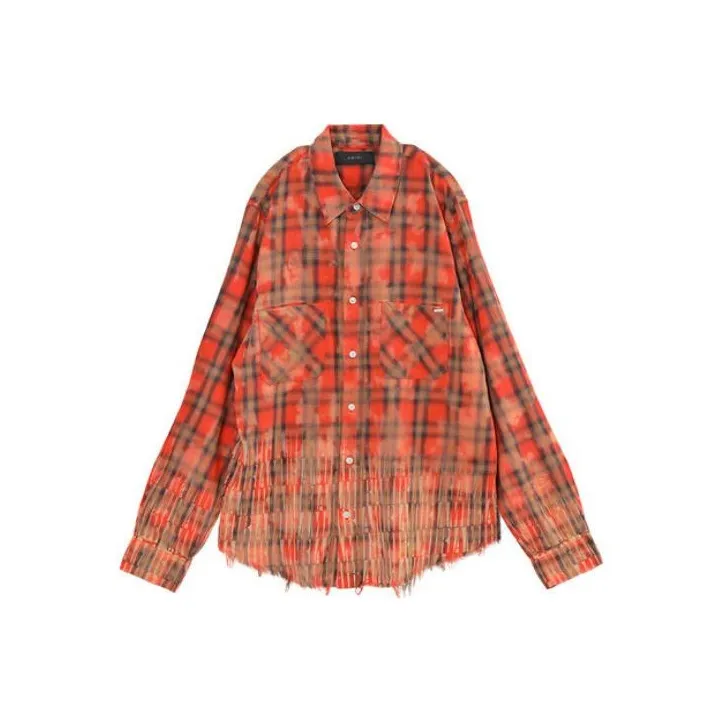 AMIRI Logo-embroidered Check-pattern Shirt-0