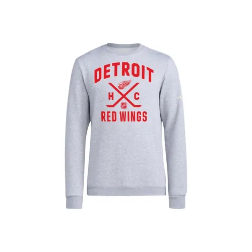 Adidas Red Wings Ice Hockey Sweatshirt Men's Medium Gray