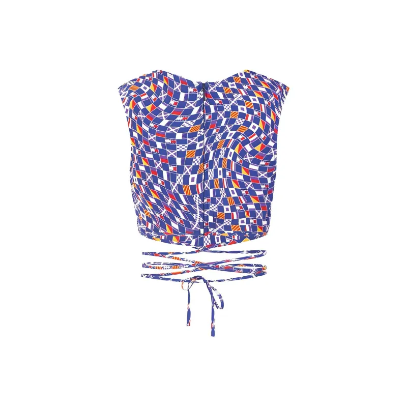 Tommy Hilfiger Tank Tops Women's Blue, White, Red, Multicolor 0G0-1