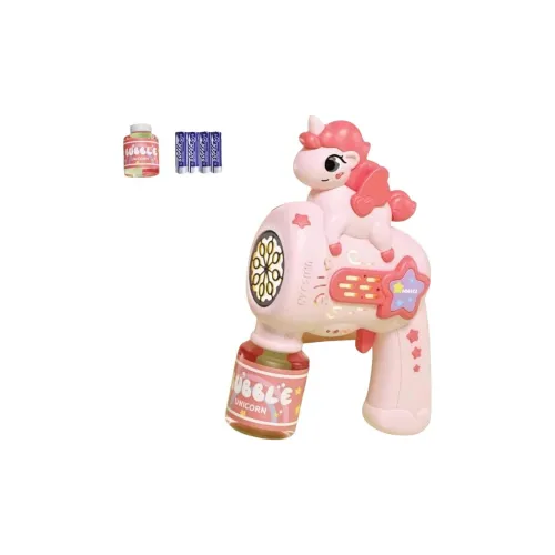 GUOU Multicolor Light Unicorn Electric Foam Gun Bubble Machines