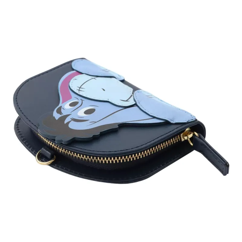 Disney Cow Leather Coin Purse Women's Light Blue & Dark Blue-2