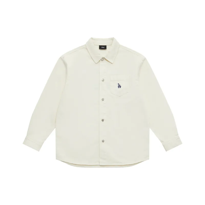 MLB Los Angeles Dodgers Shirt Unisex Cream-0